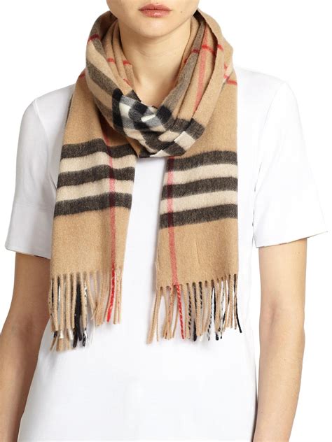 authentic burberry cashmere scarf tag|check cashmere scarf Burberry.